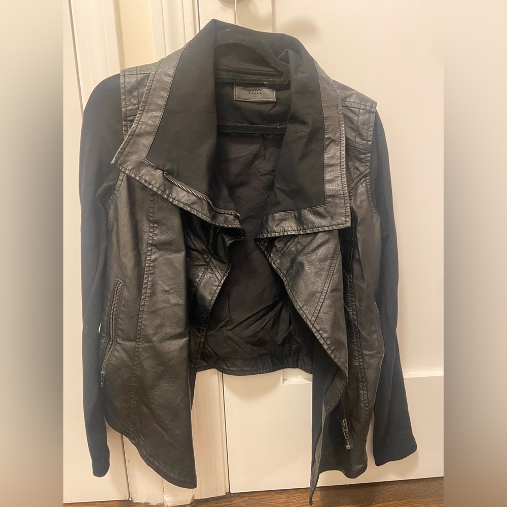 Blank NYC Leather Vest w/Sleeves